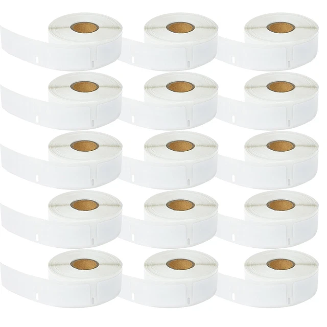 15 Rolls Multi-Purpose Labels 1" x 2-1/8" for DYMO 30336 LabelWbelWriter 450 DUO