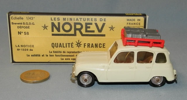 JI596 Ancien Norev #65 1:43 Renault 4L Fourgonnette Cibie