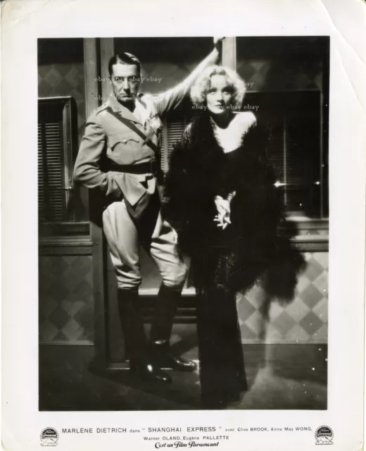 *Marlene Dietrich Clive Brook Shanghai express Photo argentique US vintage