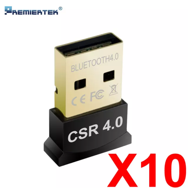 NEW Bluetooth 5.0 USB Adapter, 20m, Dual-Mode, 3Mbps, Windows 7-11, Mac,  Linux