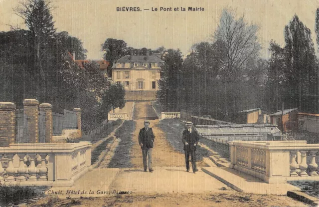 CPA 91 BIEVRES / LE PONT DE LA MAIRIE / cpa toilée