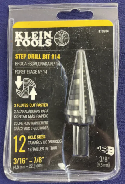 Klein Tools KTSB14 Step Drill Bit #14 NEW