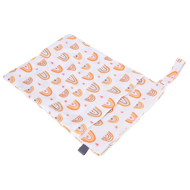 (ES007-EF364)Cloth Diaper Wet Dry Bags Wet Bags Baby Double For Travel Beaches