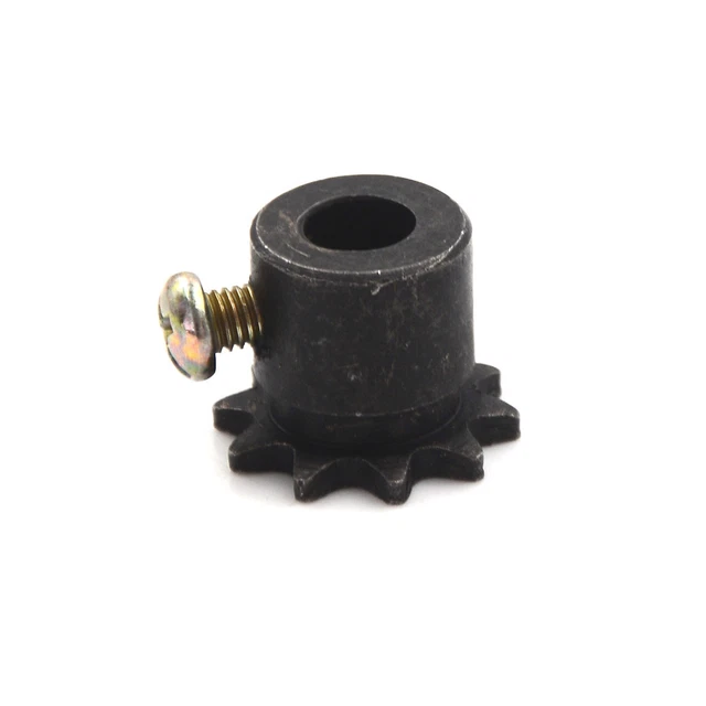 8mm Bore 10 Teeth 10T Metal Pilot Motor Gear Roller Chain Drive Sprocke.RQ