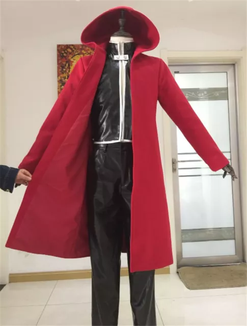 Anime Fullmetal Alchemist Edward Elric Full Set Cosplay Costume Red Coat Unisex
