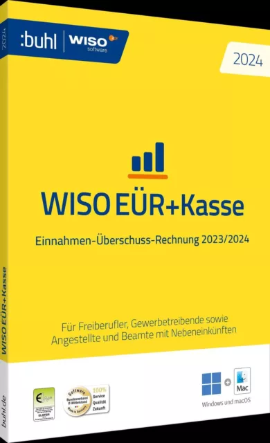 WISO EÜR+Kasse 2024 DVD-ROM WISO Software 320 S. Deutsch 2023 Buhl Data Service