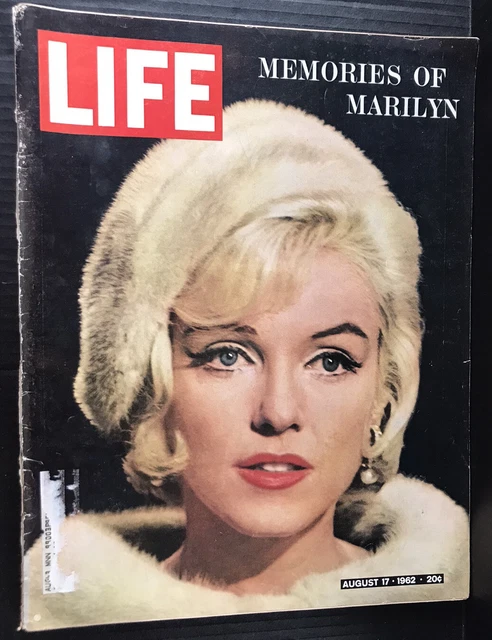 LIFE MAGAZINE AUGUST 17, 1962 Memories of Marilyn Monroe Good