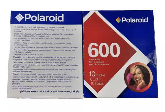 NEW Polaroid 600 Platinum Instant Film 2 pack (20 Photos, 3.5" x 4.2") EXP 02/06