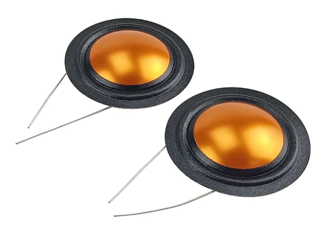 2 X GOLD Replacement Diaphragm Tweeters - Silver / Studio Monitor Audio ...