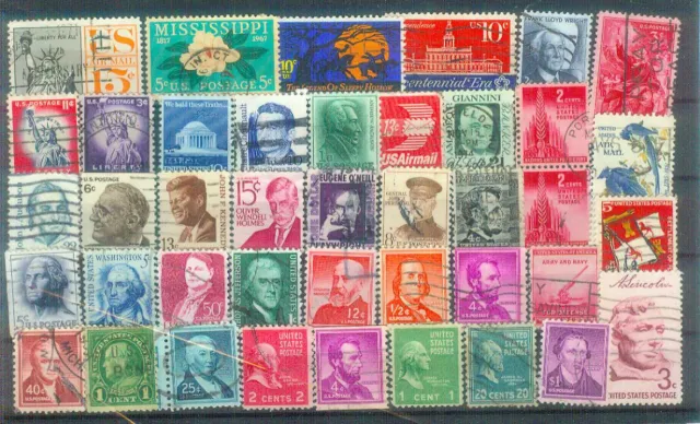 Schönes Lot Briefmarken aus den USA, gestempelt