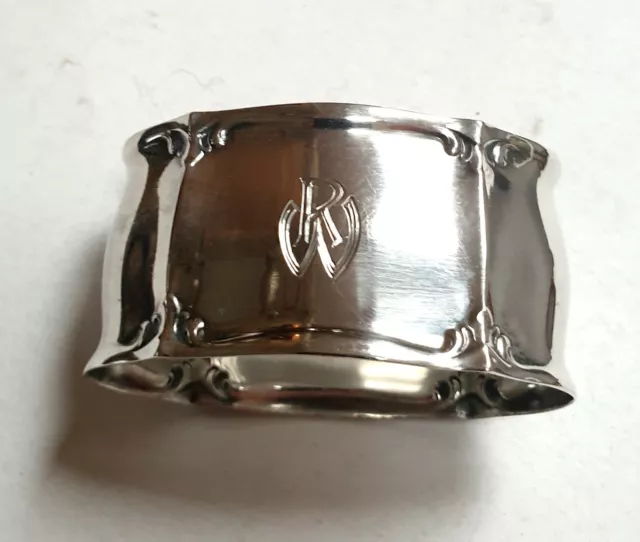Antiker Serviettenring, Wilkens, Silber 800,Chippendale, napkin ring