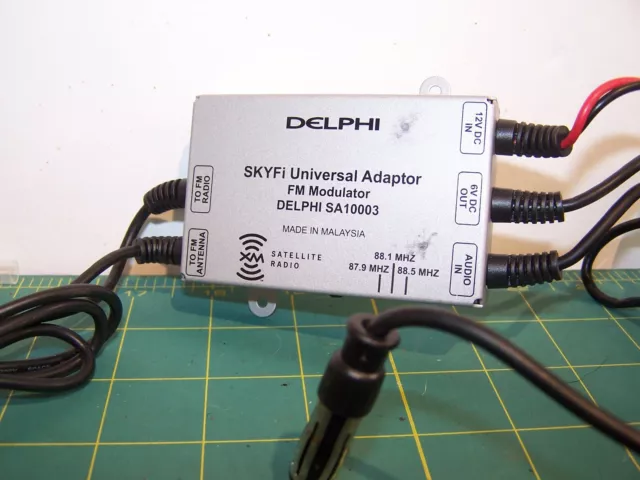 DELPHI SA10003 SKYFI FM Modulator XM Satellite Radio Auto Adapter ...