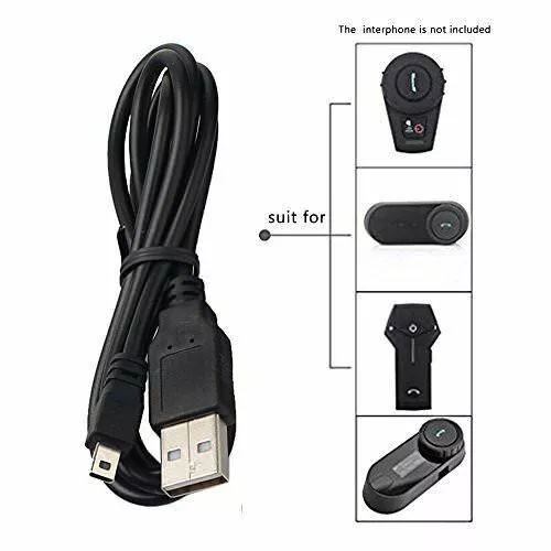 NEW USB Charging Cable/wire For Freedconn T-COM /COLO/O-COM BT-Intercom Headset