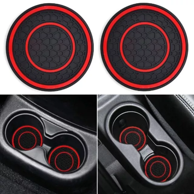 4pcs PVC Material Honeycomb Pattern Coaster  for Most Cars