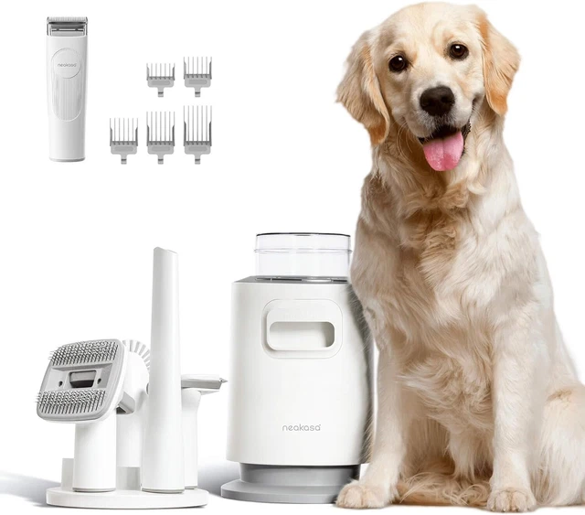 Hundeschermaschine Staubsauger Haustierpflegeset 10000 Pa Saugkraft Hunde Katzen
