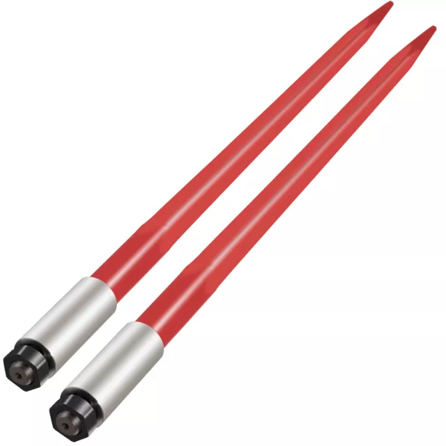 VEVOR 2PCS Hay Spears Square Bale Spear 39" Bale Spikes/Forks 3000lb 1 3/4" Wide