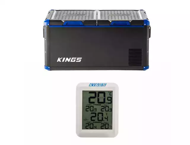 https://www.picclickimg.com/M3wAAOSwo2FkkmkS/Kings-90L-Camping-Fridge-Freezer-Cooler-Dual-Zone.webp