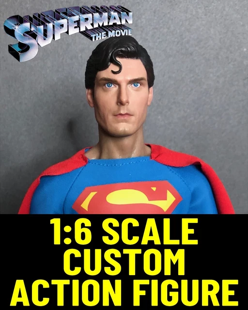 1/6 SCALE CUSTOM *NEW 2023* Superman Christopher Reeve Action Figure 12