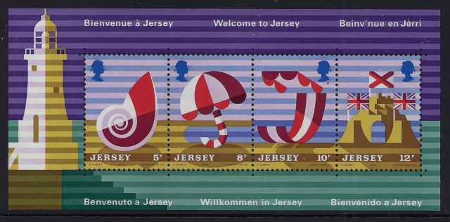 1975 Jersey Tourism Minisheet Fine Mint Mnh/Muh