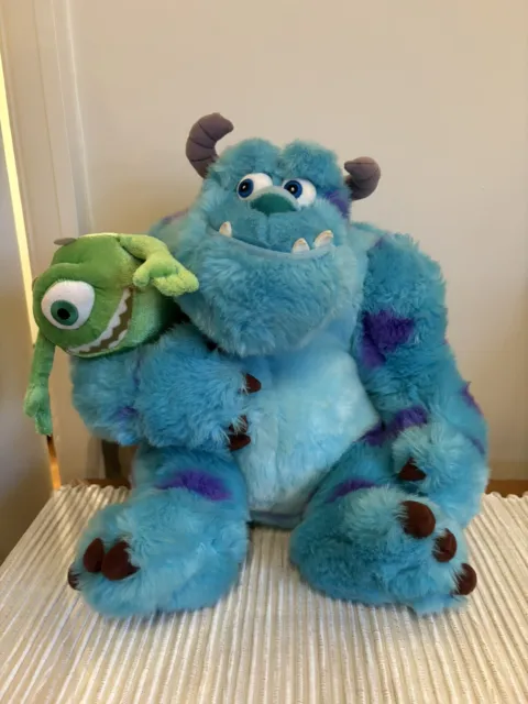 Walt Disney Monsters Inc Sully and Mike Cuddly Toy 12" Plush