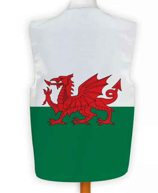 Galles Bandiera Drago Gallese Costume Gilet