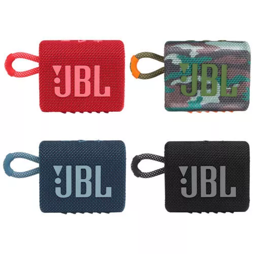 JBL Go 3 Portable Bluetooth Waterproof Speaker - 4 Colors