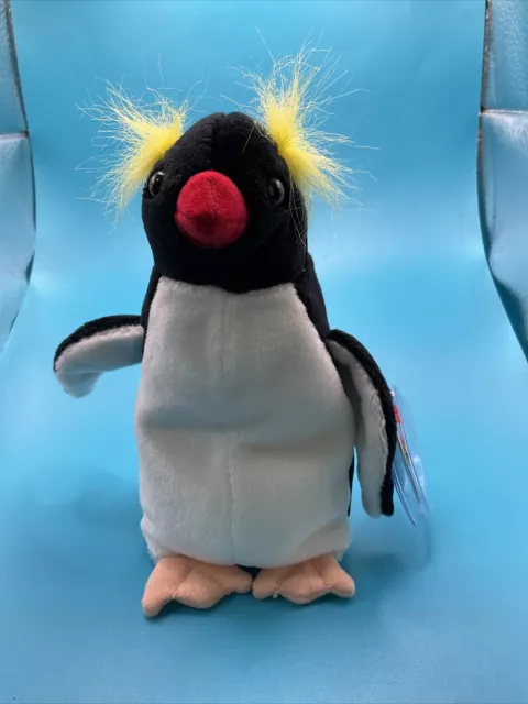 Ty Beanie Babies Frigid the Penguin 2000 With Tag In Plastic Protector