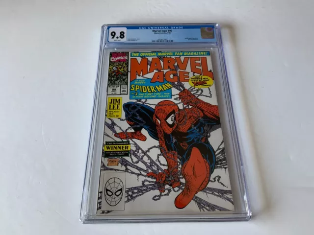 Marvel Age 90 Cgc 9.8 White Pages Spider-Man 1 Preview Marvel Comic 1990