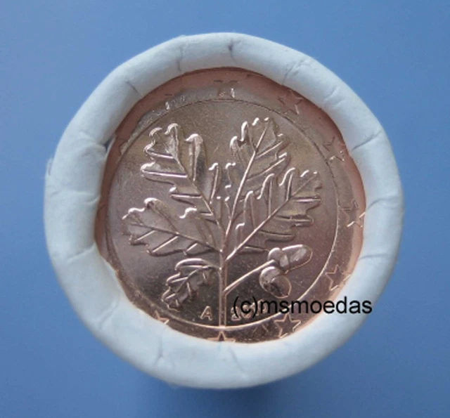 DEUTSCHLAND BRD 1 EuroCent Rolle mit 50 x 1 Cent Euromünzen Berlin A Jahr Wahl EUR 5,99