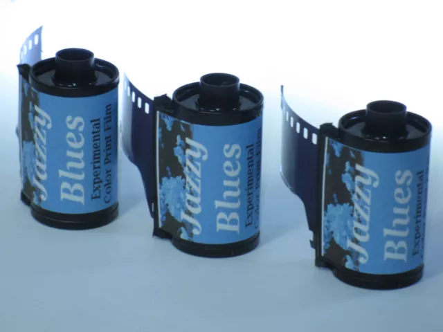 3 Rolls Ultrafine Jazzy Blues Experimental Color Print Film 35mm x 36 Exp C-41