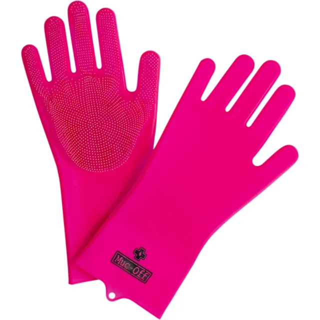 Muc-Off Deep Scrubber Womens Gloves (Large, Pink)