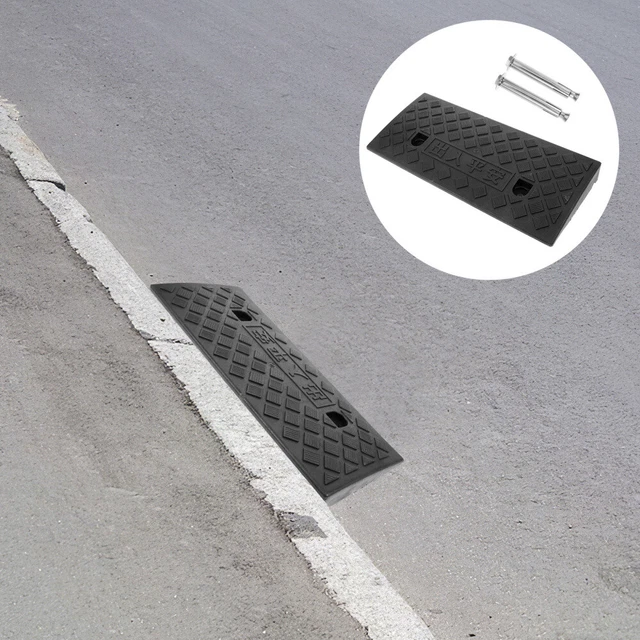 Rampa per soglie 35x200x900mm in gomma piena con superficie antis