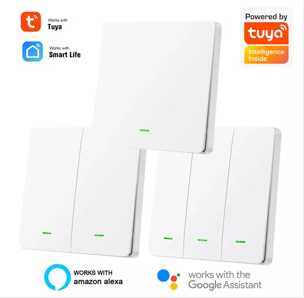 TUYA Smart Life WiFi Funk Lichtschalter Taster Wandschalter APP fr Amazon Alexa