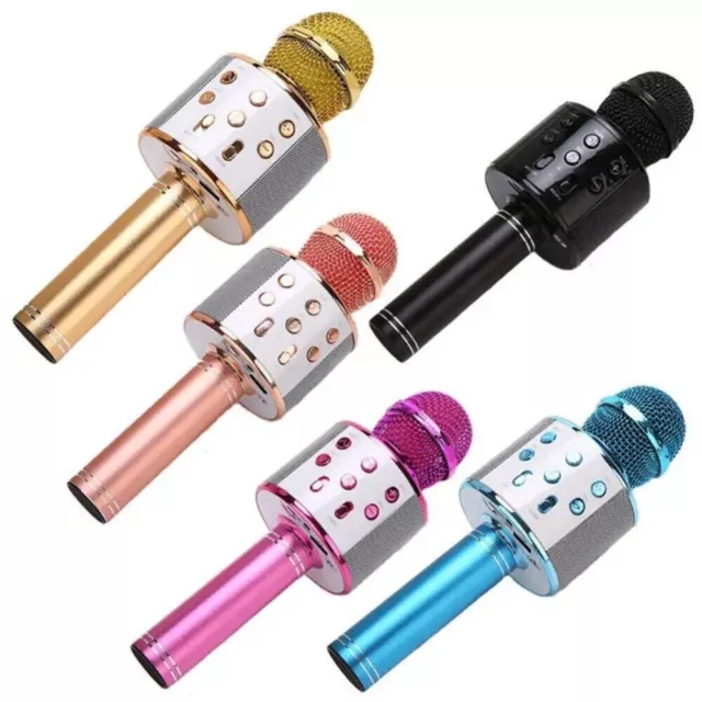 Wireless Bluetooth Karaoke Microphone,3 in 1 Portable Handheld Karaoke Mic Speak