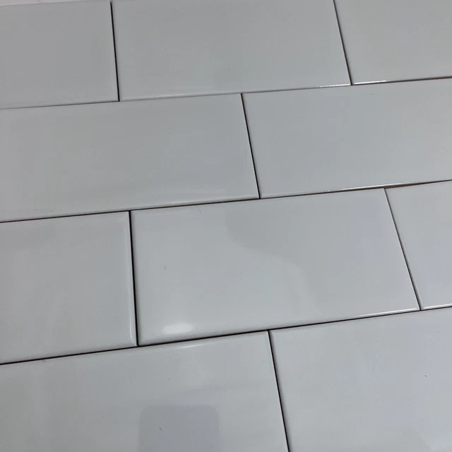 White 3x6 Shiny Glossy Ceramic Subway Tile Backsplash Wall Floor KITCHEN or BATH