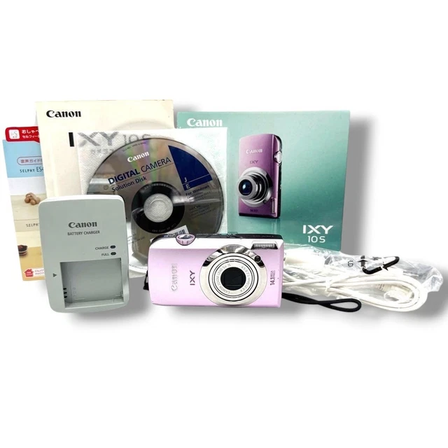 NEAR MINT] CANON IXY 10S 14.1 MP Compact Digital Camera Pink w