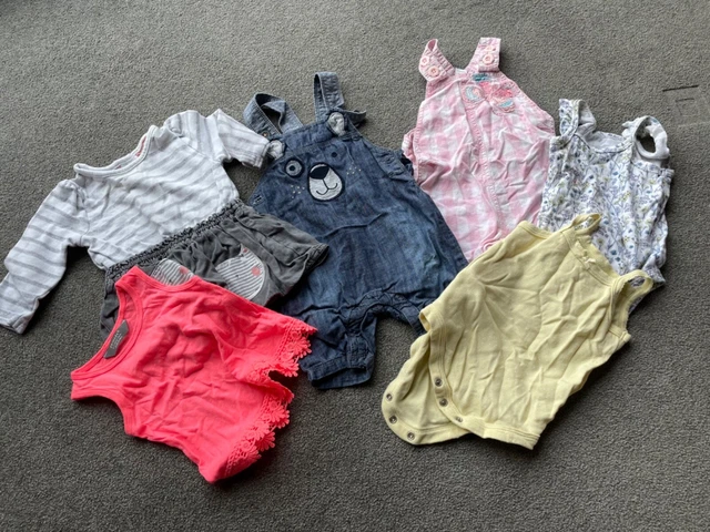 Job Lot Bundle Girls Baby 6 - 9 months x 6 items