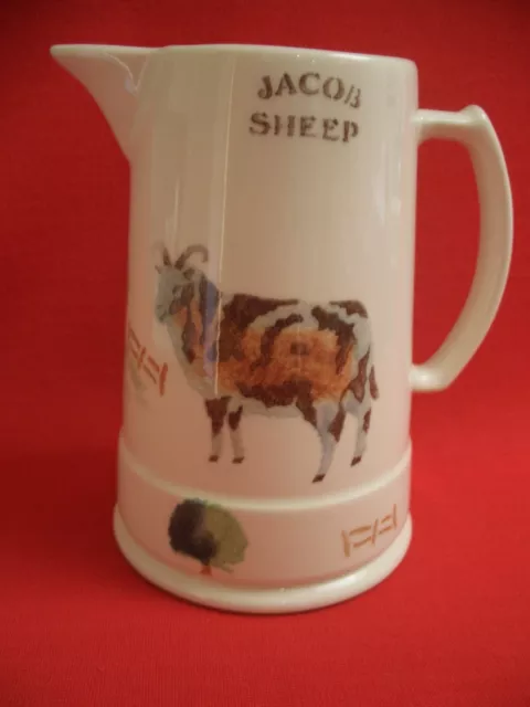 Jane & Stephen Baughan Aston Pottery ~  Jacob Sheep  ~  Large  2 Pint Jug