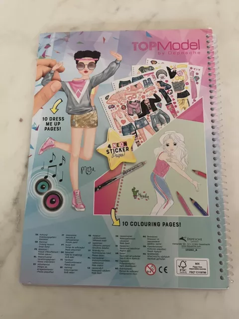 TOPModel Dance, Stickerbuch, Malbuch incl. Stickerbögen 2