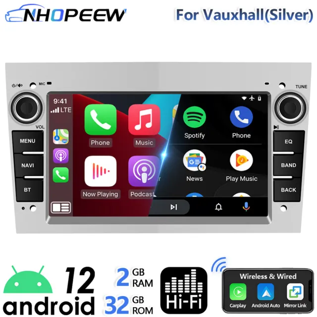 32GB CarPlay Android Stereo For Vauxhall Corsa D Astra H Zafira GPS SatNav Radio