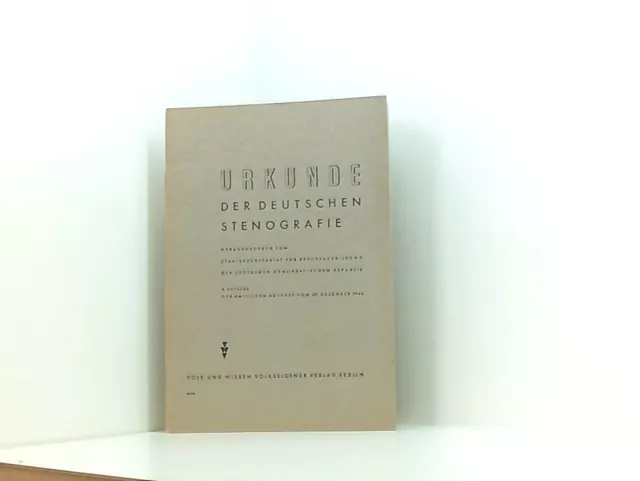 Urkunde der deutschen Stenografie