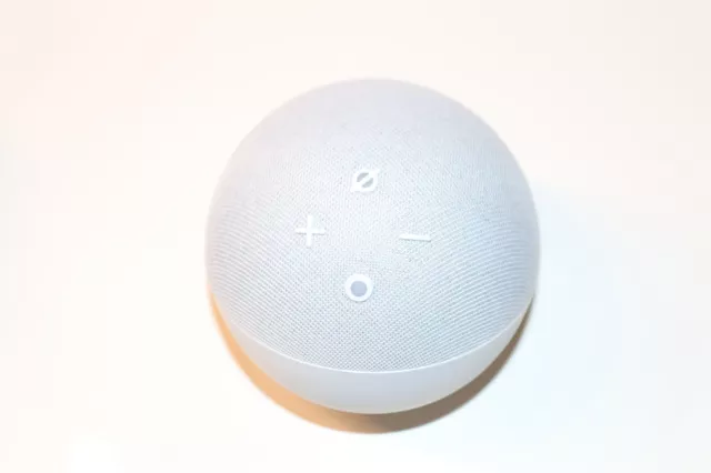 Amazon Echo Dot mit Uhr 5. Gen Smart Lautsprecher - Weiß