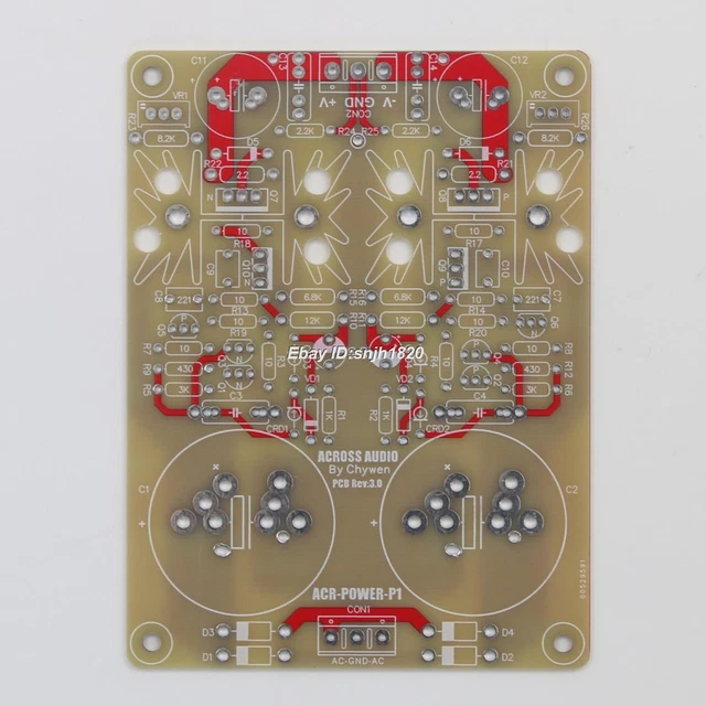 HIFI MARK PREAMP/DAC PSU Bare Board Regulated Power Supply Board PCB 5