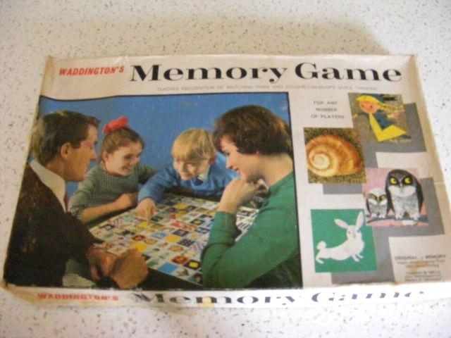 VINTAGE 1960'S WADDINGTON'S Memory Game, complete £12.99 - PicClick UK