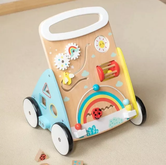 Trotteur Pour Bébé- Chariot de marche enfant bois de haute qualité  jeu ludique