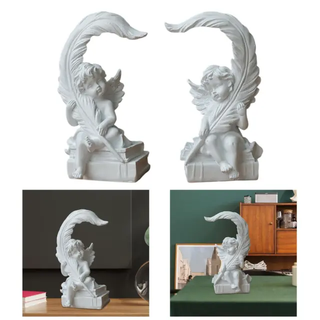 Aile Chérubin Figurines Statue De Jardin Adorable Statue D'ange Sculpture