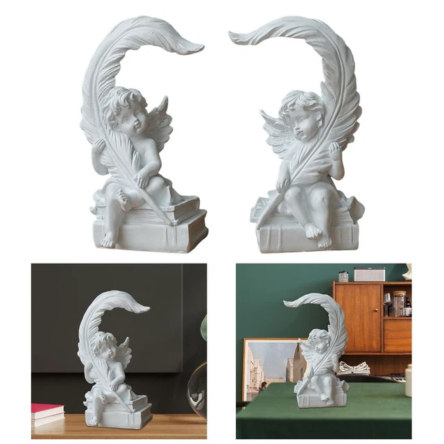 Aile Chérubin Figurines Statue De Jardin Adorable Statue D'ange Sculpture