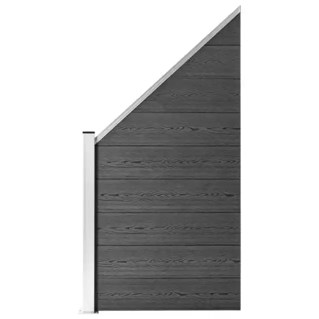 Panneau de clôture WPC 105 x (105-185) cm Marron