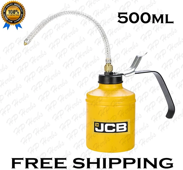 JCB Zubehör Ölkanne, Hebel Typ 500 ML, Stahl Pumpe Körper Mit 9 " Flexibel PVC