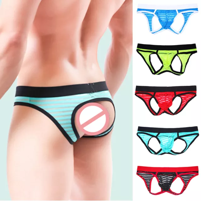 Sexy Men Jock Strap Underwear Jockstrap Brief Backless Thongs String #